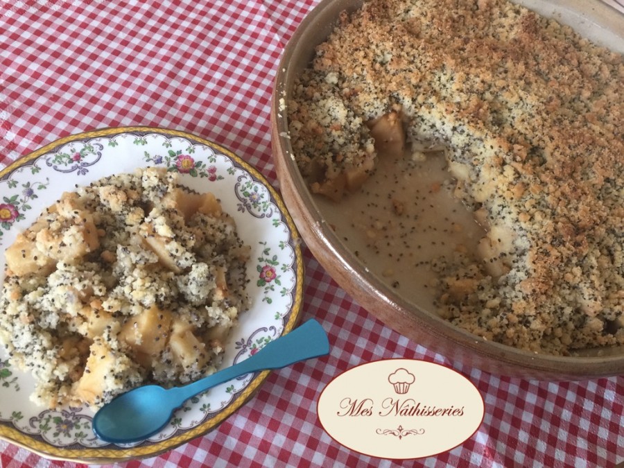 Crumble aux pommes et graines de chia