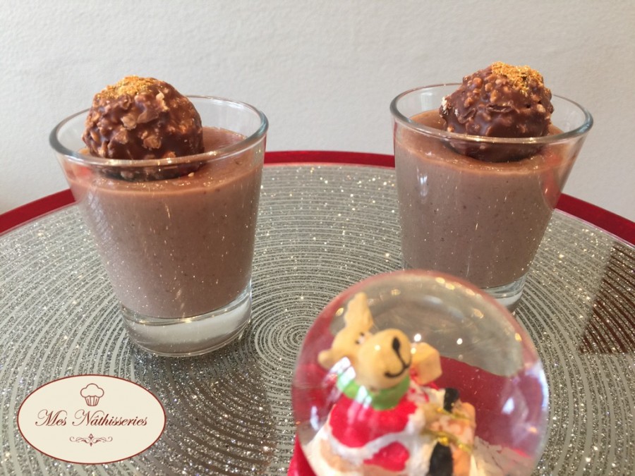 Petites crèmes aux ferrero rocher