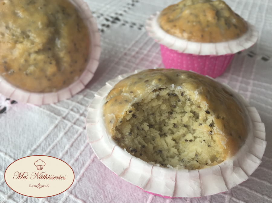 Cup-cakes citron et graines de chia