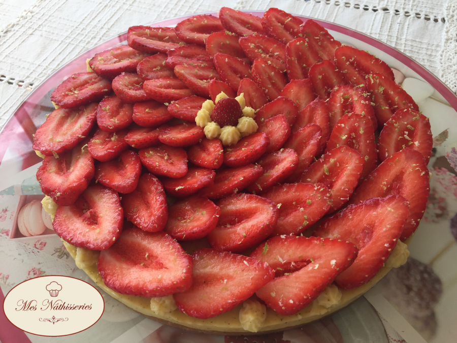 Tarte aux fraises pâte citron