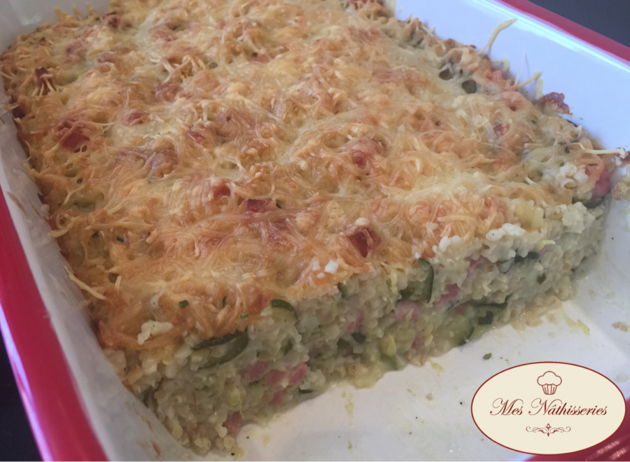 Gratin de boulgour aux courgettes