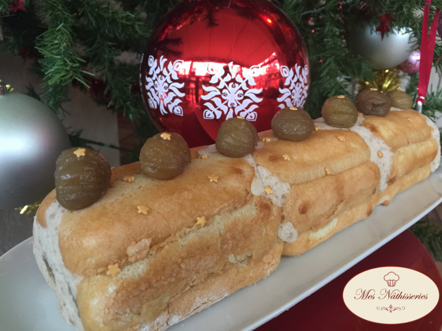 Bûche de Noël légère aux marrons