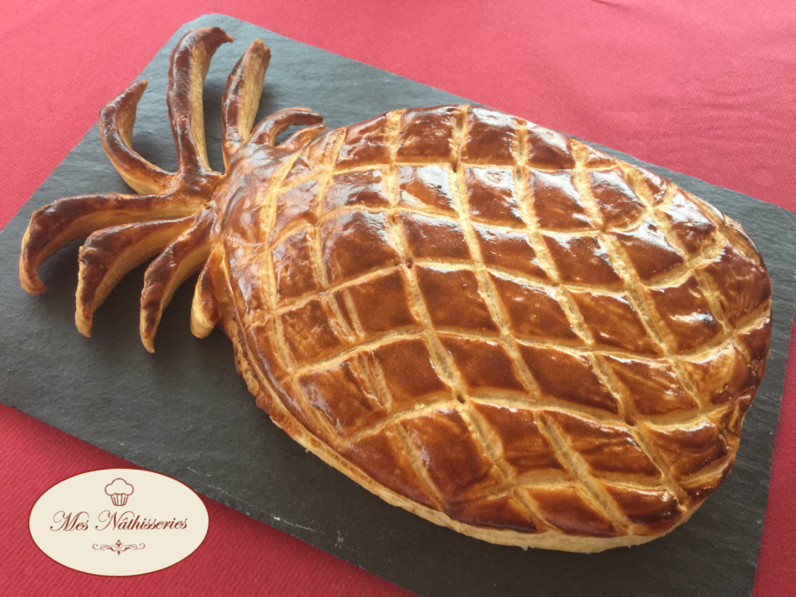 Galette des rois frangipane ananas caramélisé