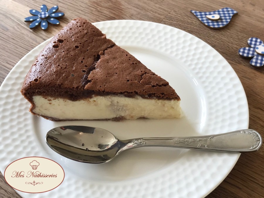 Gâteau au chocolat coeur fromage blanc